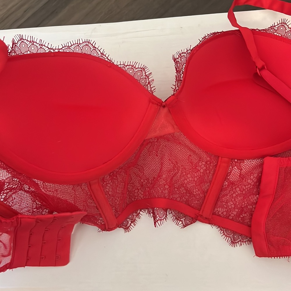 NWOT Bra and Garter belt - Picture 3 of 7